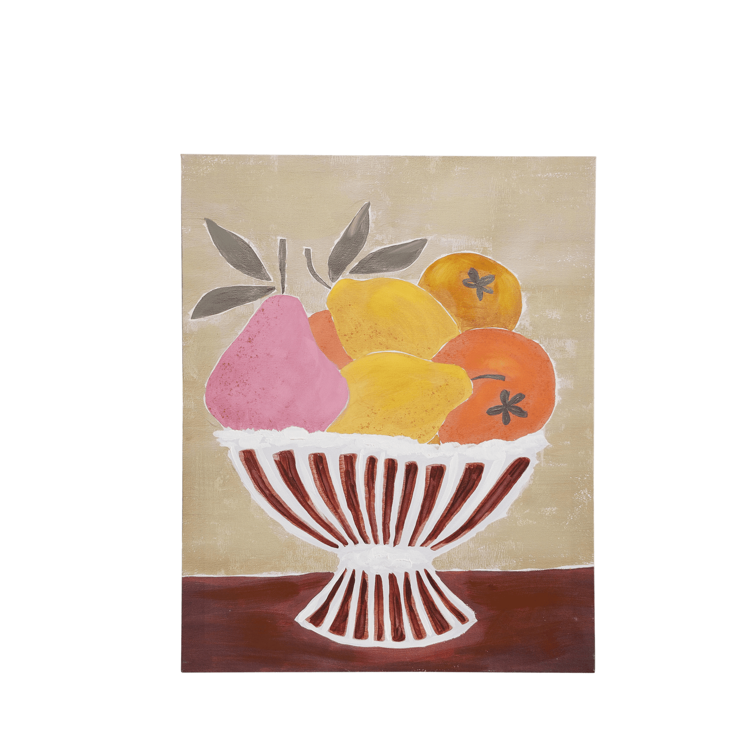 Mica Decorations Muurdecoratie Fruit - L40 x H50 cm - Canvas - Meerkleurig