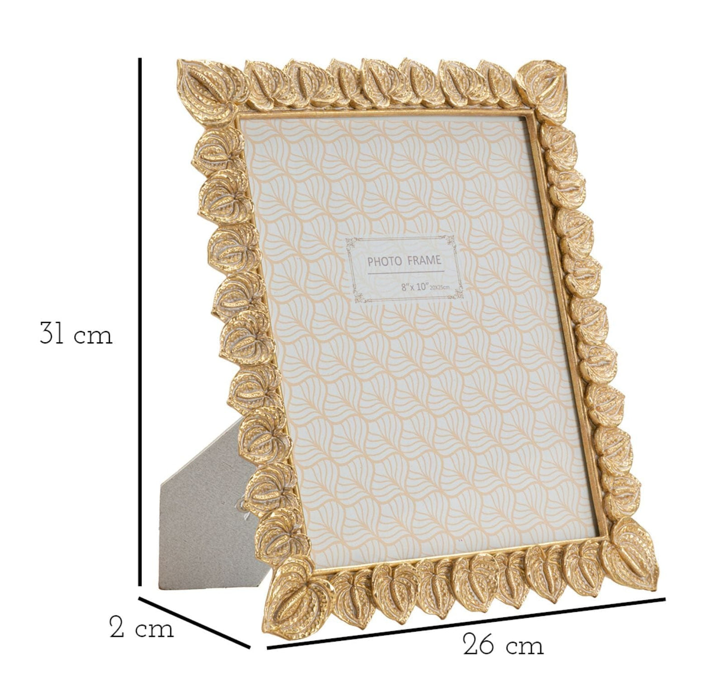 Mauro Ferretti PHOTOFRAME ANTHURIUM CM 26X2X31 (INSIDE PHOTO SIZE CM 20X25)