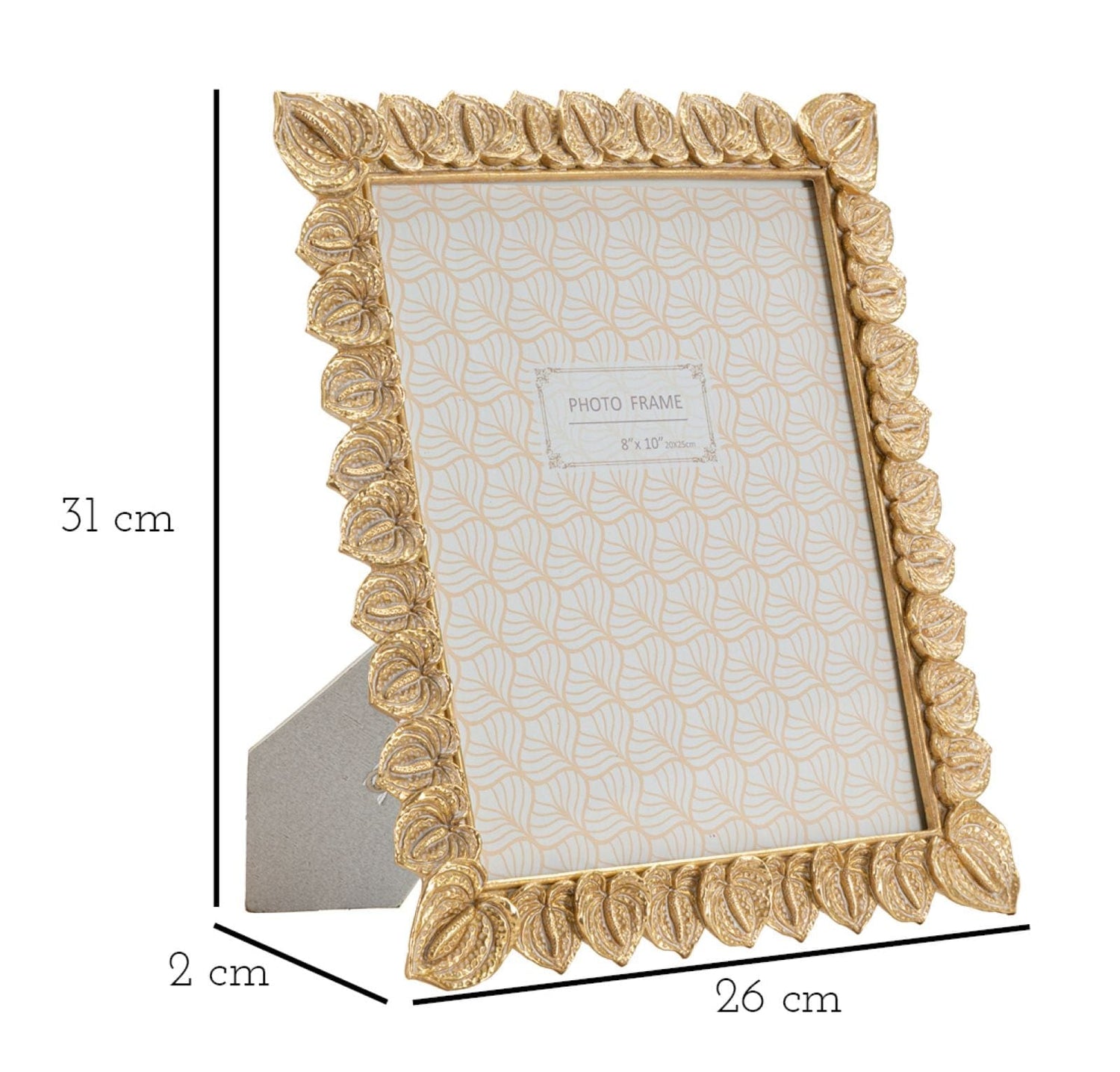 Mauro Ferretti PHOTOFRAME ANTHURIUM CM 26X2X31 (INSIDE PHOTO SIZE CM 20X25)