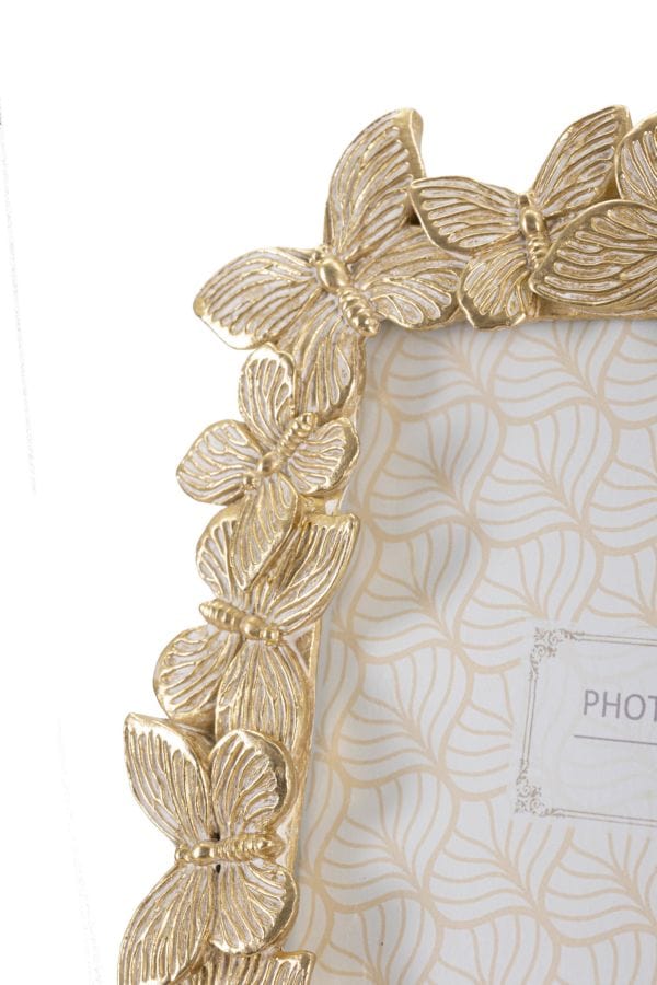 Mauro Ferretti PHOTOFRAME FARFALLE GLOD CM 22,3X2,3X27,8 (INSIDE PHOTO SIZE CM 15X20)