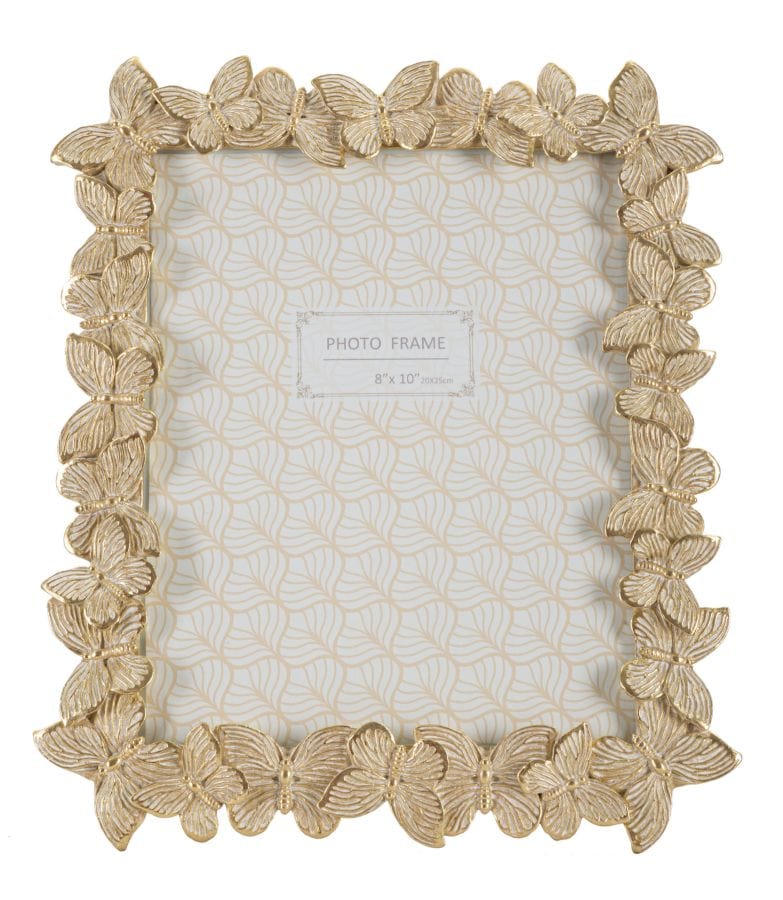 Mauro Ferretti PHOTOFRAME FARFALLE GLOD CM 27,5X2,6X32,5 (INSIDE PHOTO SIZE CM 20X25)