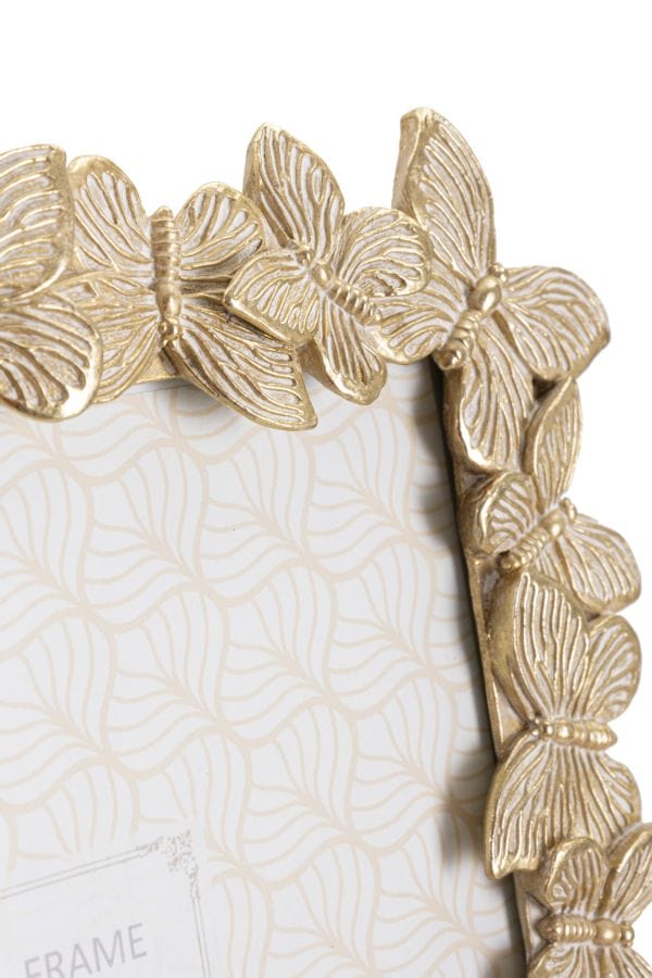 Mauro Ferretti PHOTOFRAME FARFALLE GLOD CM 27,5X2,6X32,5 (INSIDE PHOTO SIZE CM 20X25)
