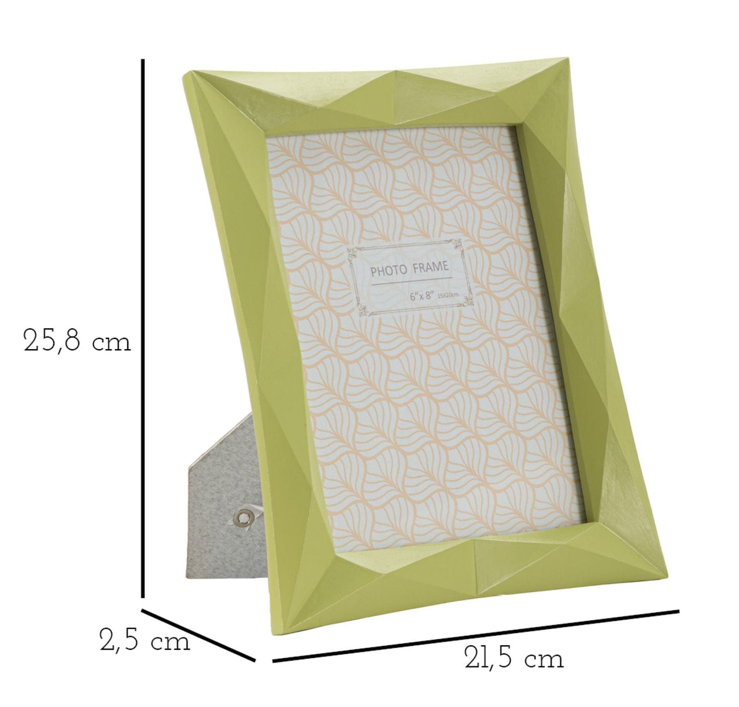 Mauro Ferretti PHOTOFRAME GREENY CM 21,5X2,5X25,8 (INSIDE PHOTO SIZE CM 15X20)