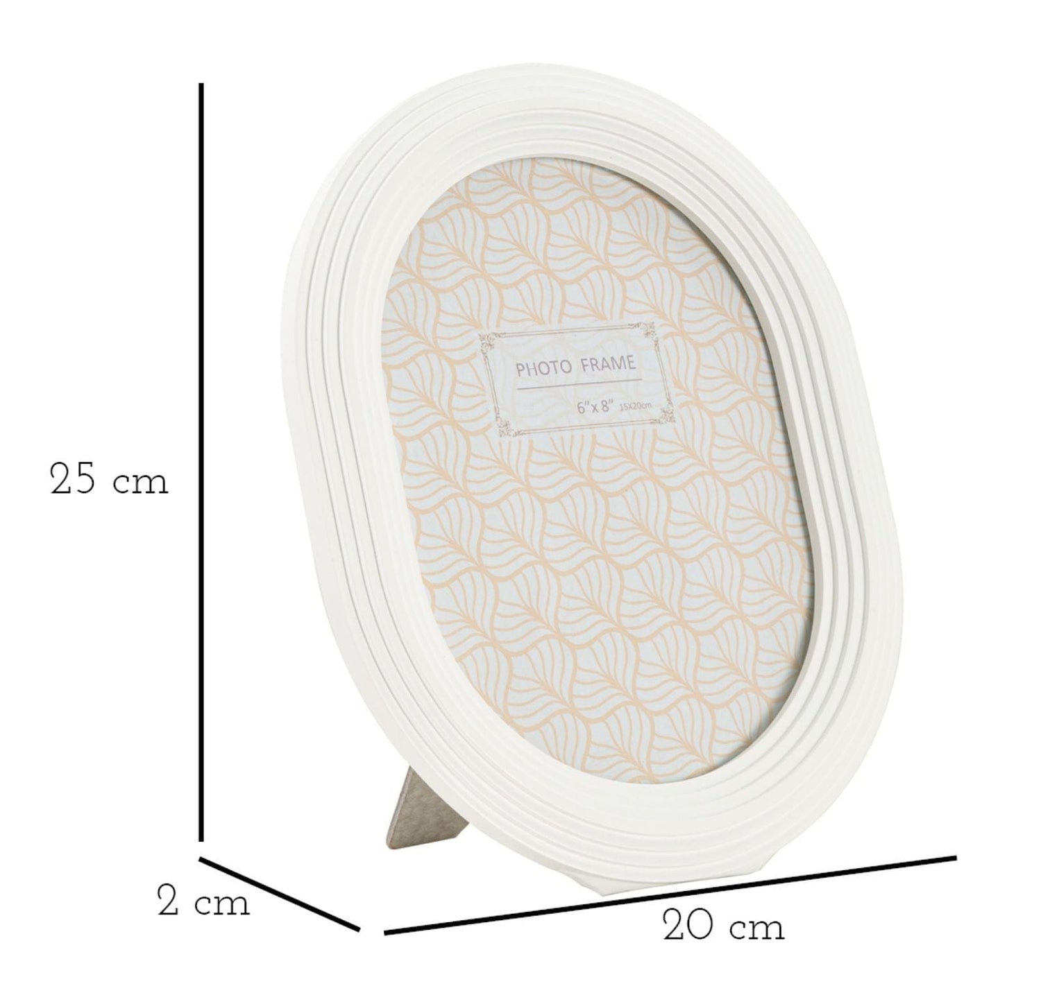 Mauro Ferretti PHOTOFRAME OVALLY CM 20X2X25 (INSIDE PHOTO SIZE CM 15X20)