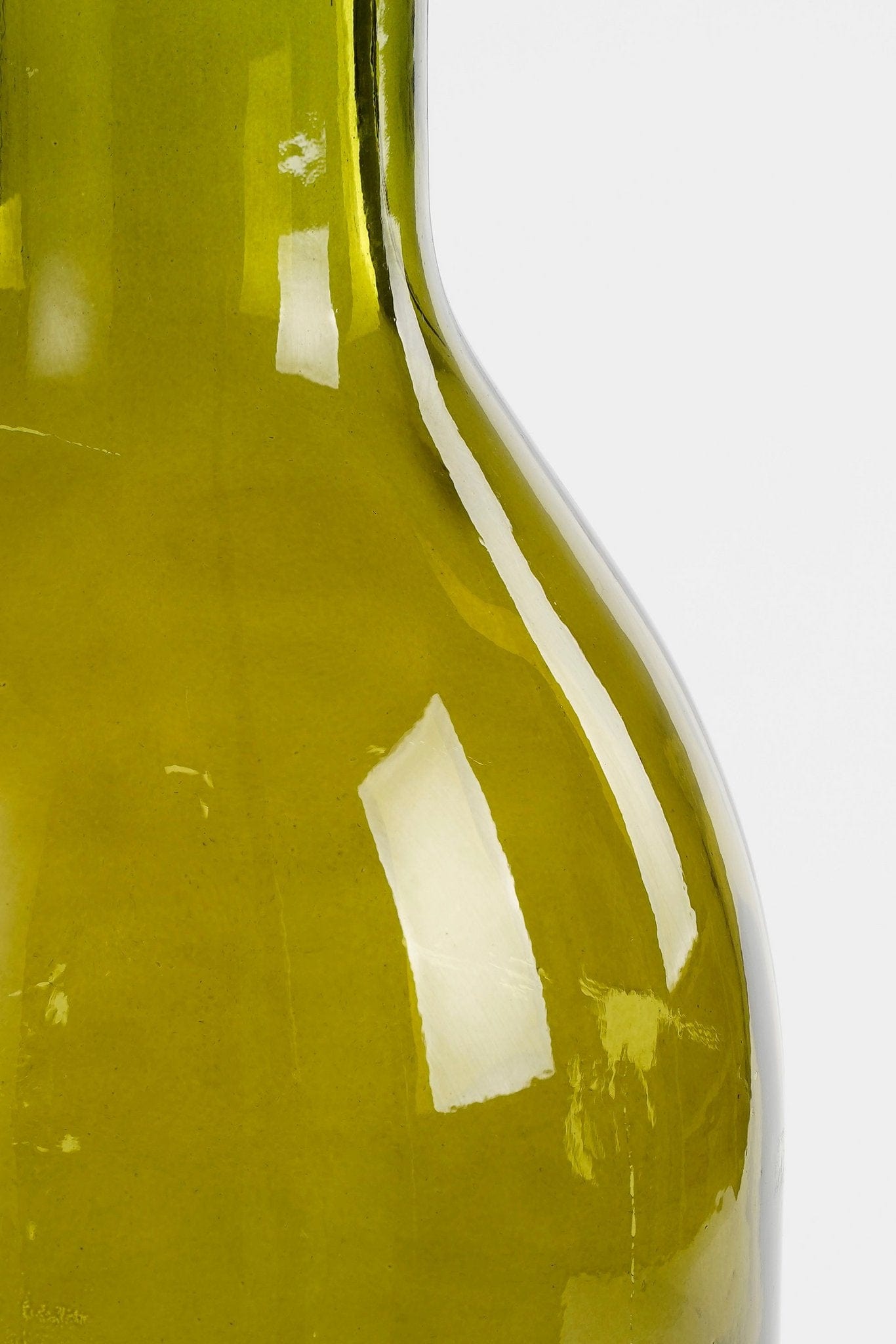 Mica Decorations Rioja bottle glass green - h50xd15cm