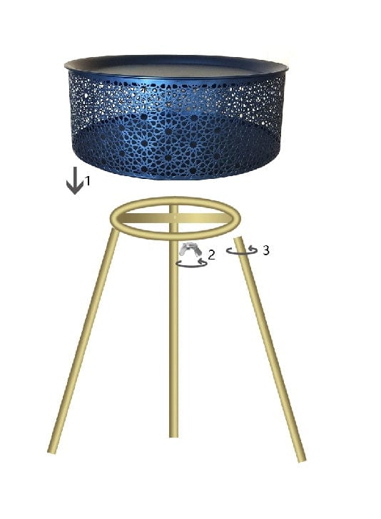 Mauro Ferretti TABLE BLACKY CM Ø 35X50