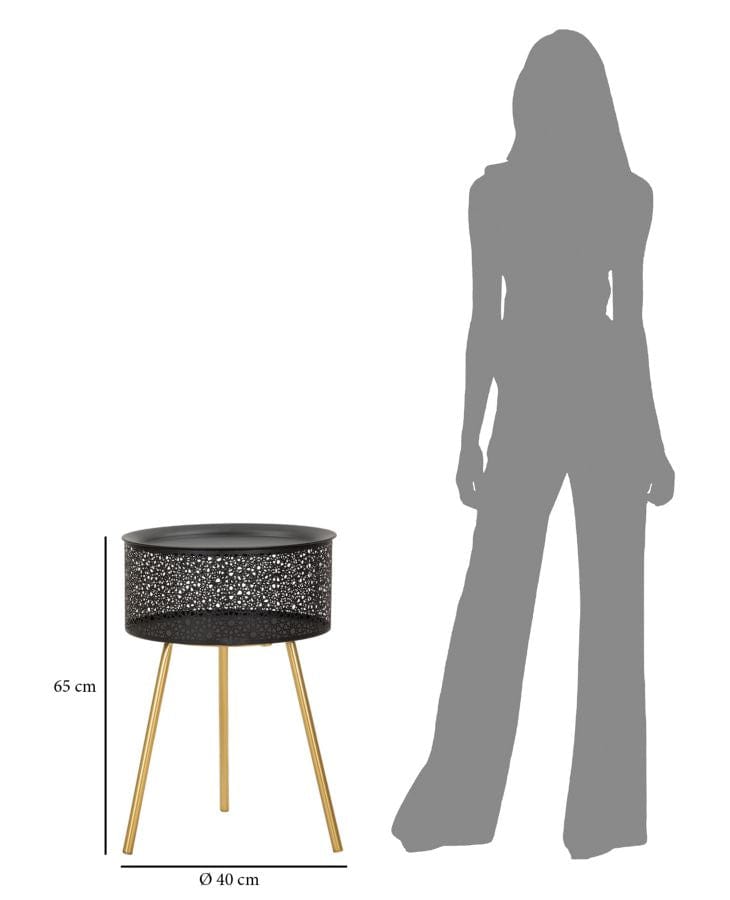 Mauro Ferretti TABLE BLACKY CM Ø 40X65