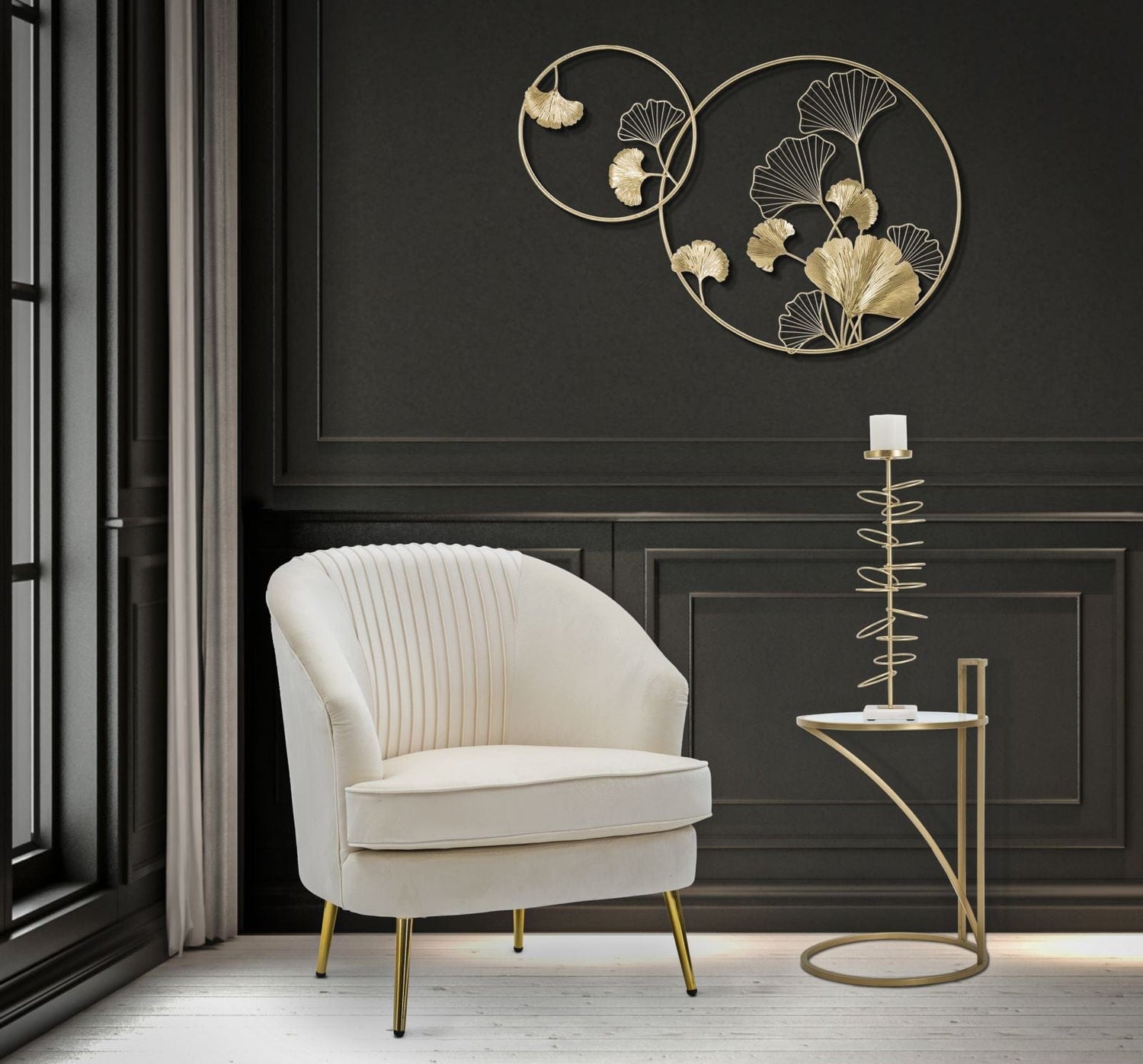 Mauro Ferretti TABLE GLAM SOFY CM Ø 38X61