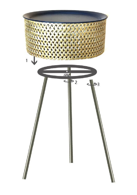 Mauro Ferretti TABLE GLOVY CM Ø 35X50