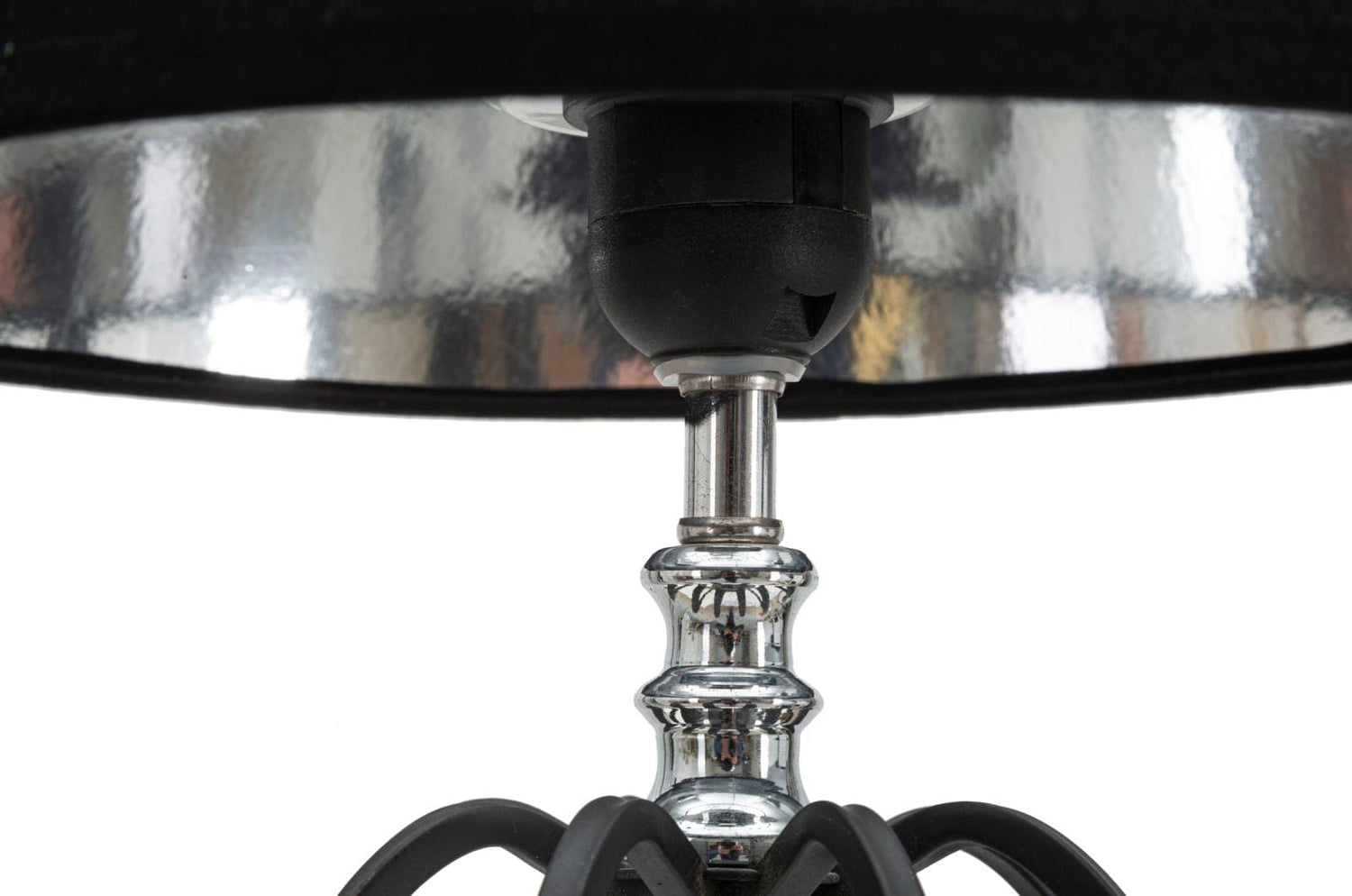 Mauro Ferretti TABLE LAMP DARKY SILVER CM Ø 28X56