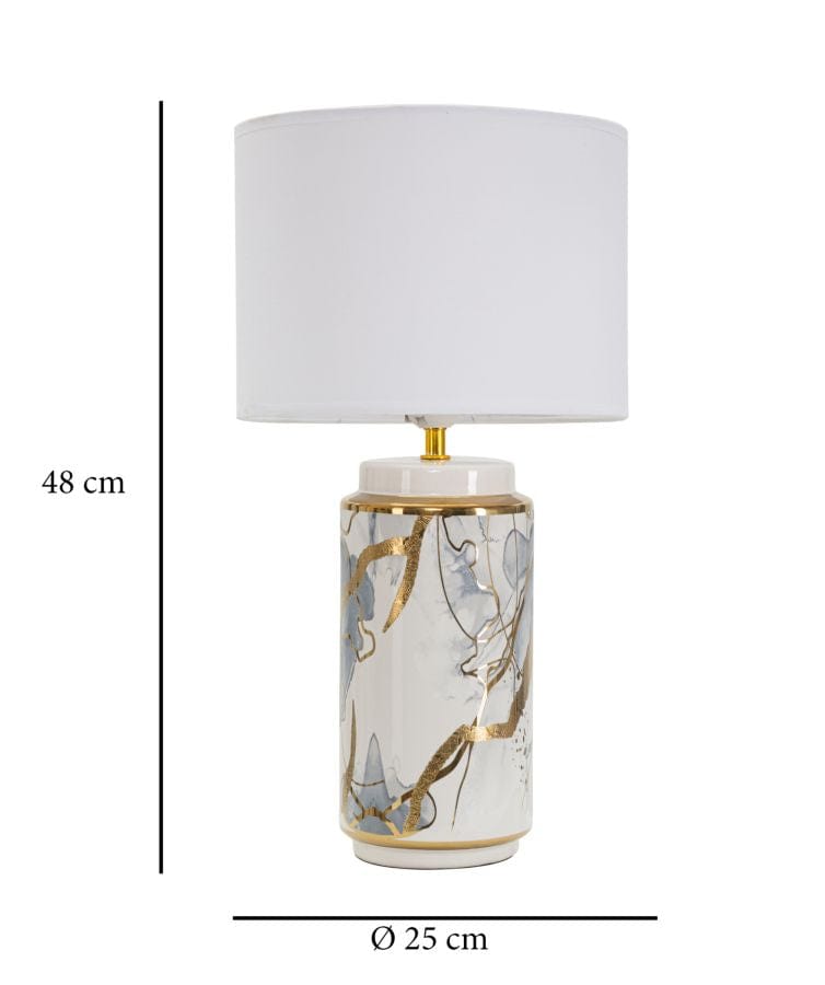 Mauro Ferretti TABLE LAMP GLAM ABSTRACT BLACK CM Ø 25X48