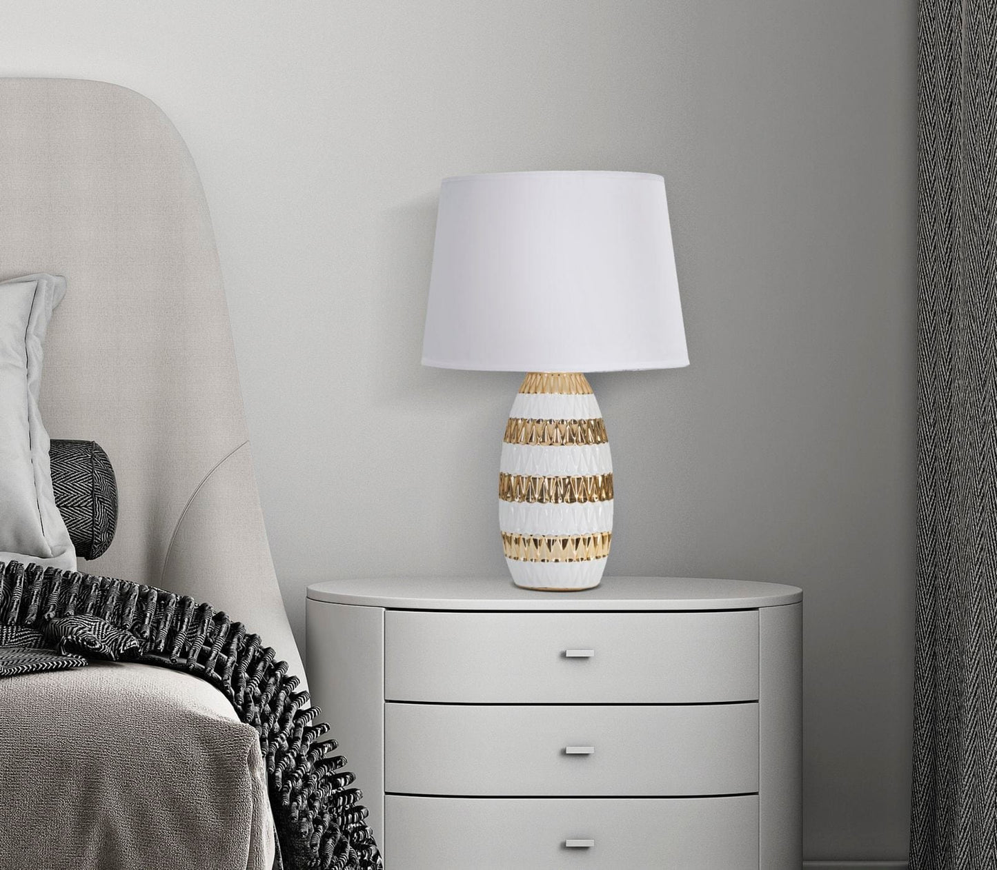 Mauro Ferretti TABLE LAMP GLAM MIX CM Ø 33X50