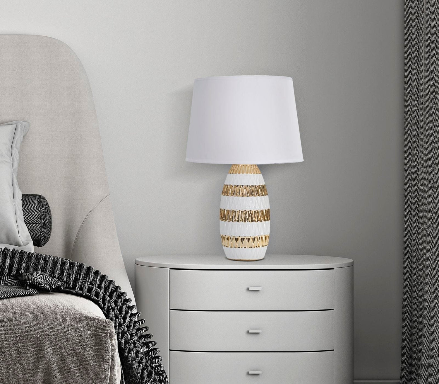 Mauro Ferretti TABLE LAMP GLAM MIX CM Ø 33X50