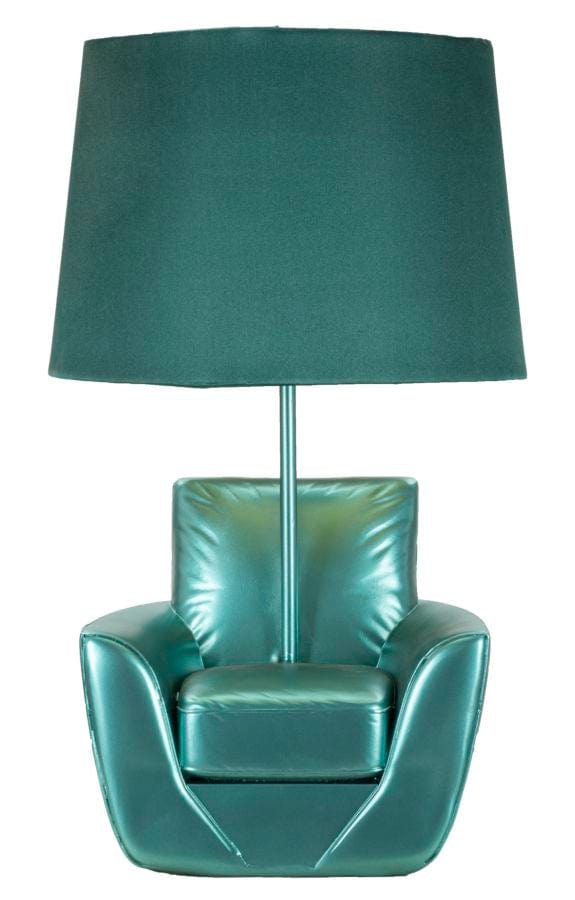 Mauro Ferretti TABLE LAMP MIDCENTURY 
 TURQUOISE CM Ø 26X43