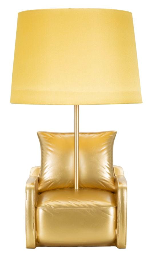 Mauro Ferretti TABLE LAMP MIDCENTURY YELLOW CM Ø 26X46