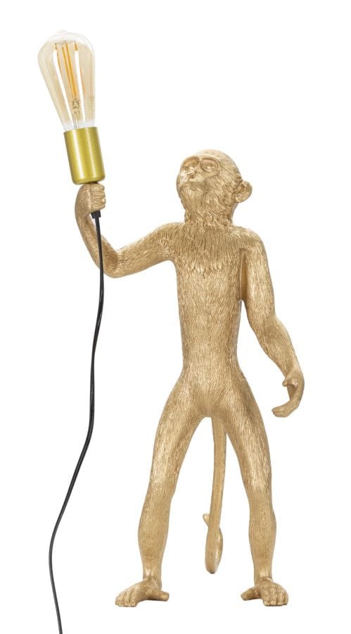 Mauro Ferretti TABLE LAMP MONKEY GOLD CM Ø 26X34X55