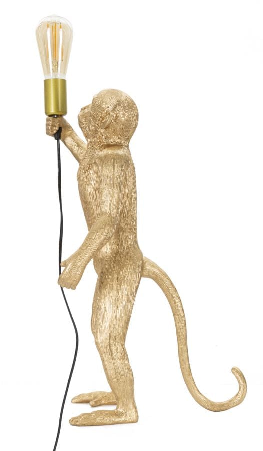 Mauro Ferretti TABLE LAMP MONKEY GOLD CM Ø 26X34X55