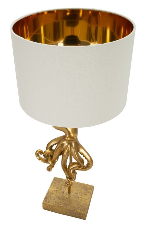 Mauro Ferretti TABLE LAMP OCTOPUS GOLD CM Ø 30,5X64,5