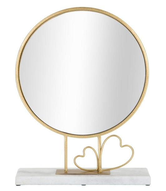 Mauro Ferretti TABLE MIRROR HEART CM 30X9X39,5