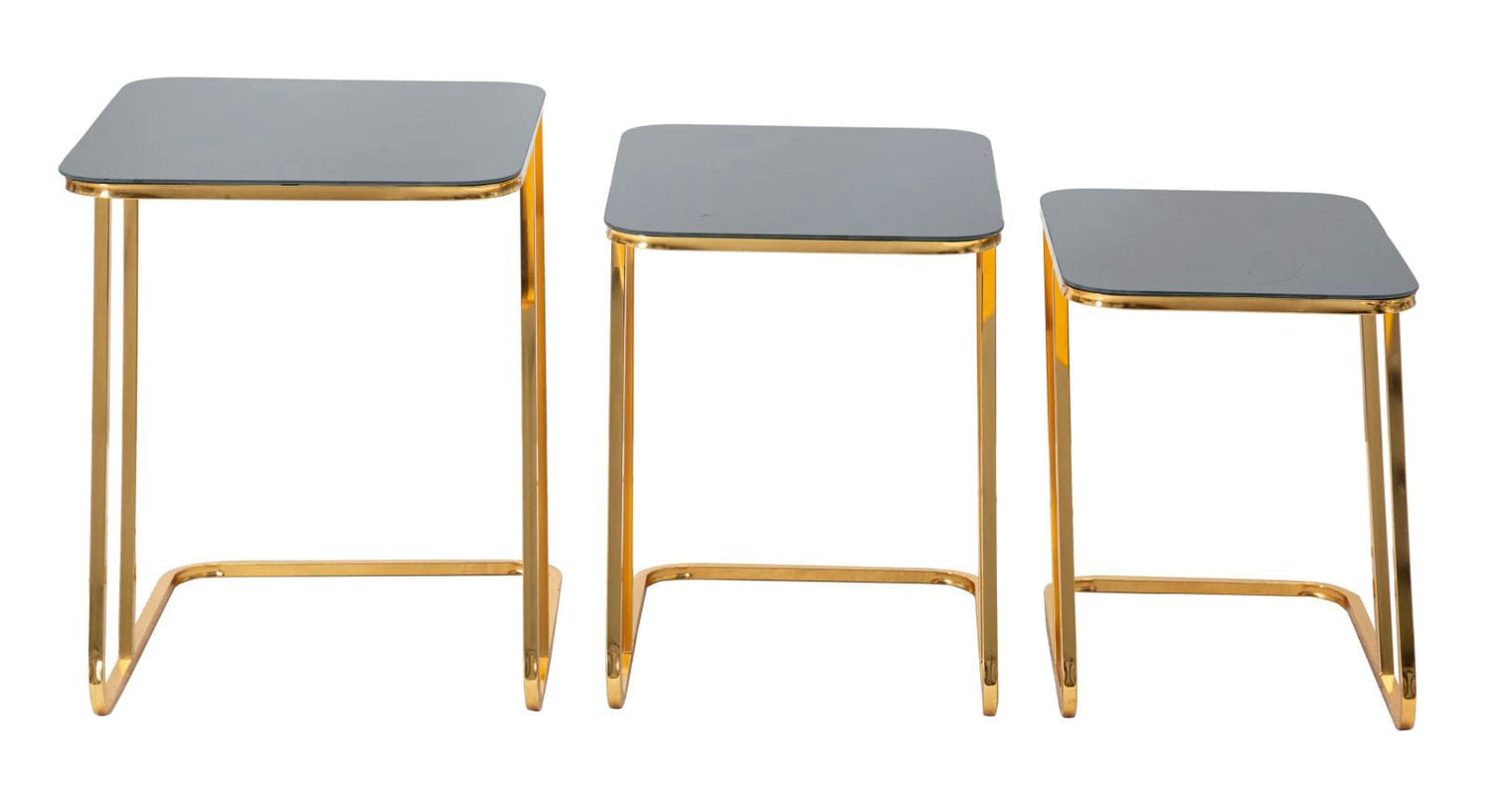 Mauro Ferretti TABLE SIMPLE SET 3 PCS CM 44X50,5X55,5-39X49X51-34X47X45