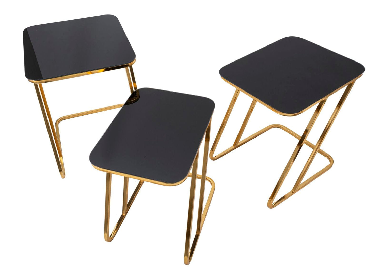 Mauro Ferretti TABLE SIMPLE SET 3 PCS CM 44X50,5X55,5-39X49X51-34X47X45