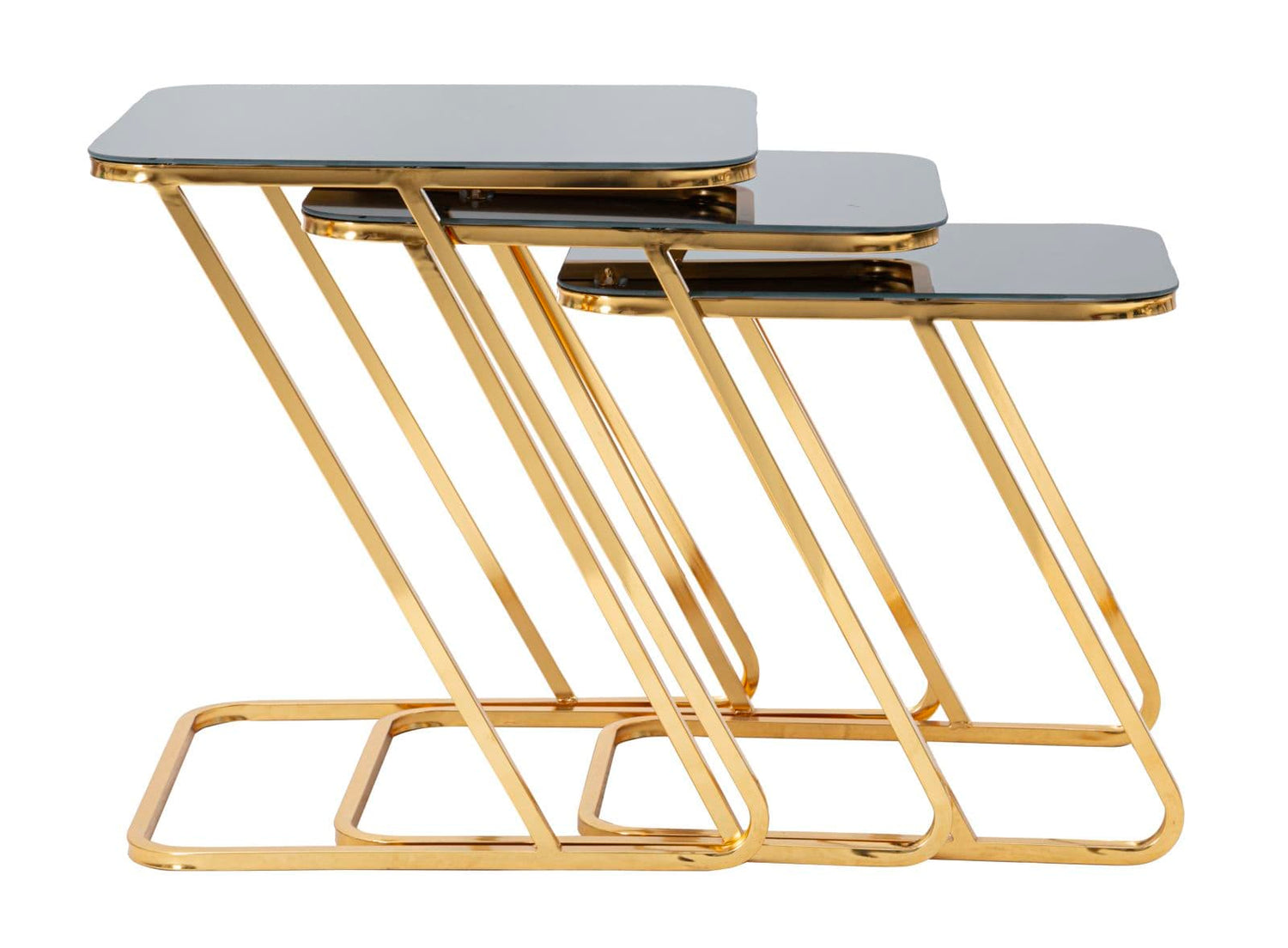 Mauro Ferretti TABLE SIMPLE SET 3 PCS CM 44X50,5X55,5-39X49X51-34X47X45