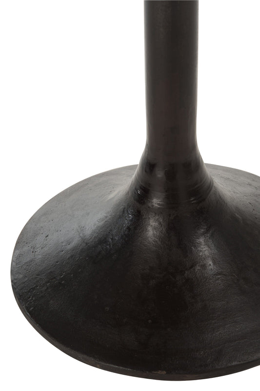 IndustrieelHuys.nl Tafel Bar Rond Hout/Metaal Naturel/Zwart (80074)