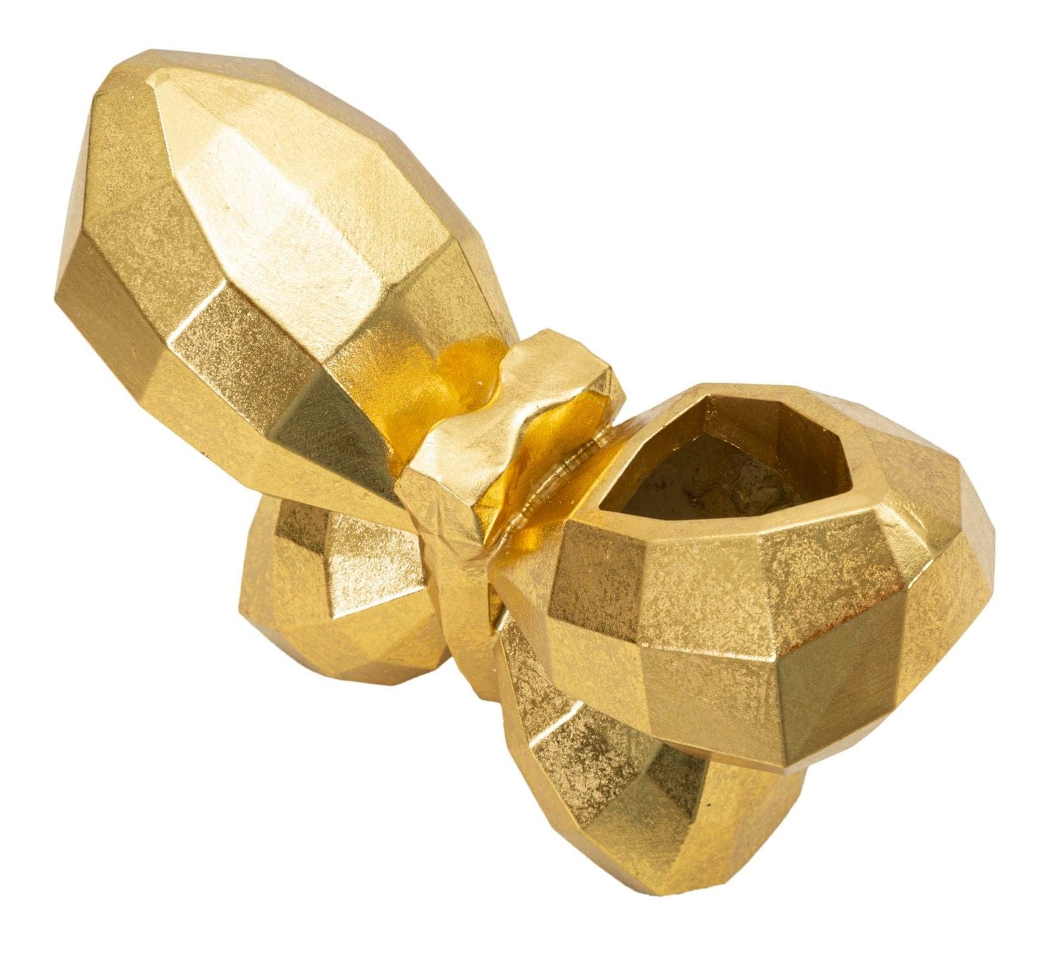 Mauro Ferretti VASE BUTTERFLY GOLD CM 22,5X8X15