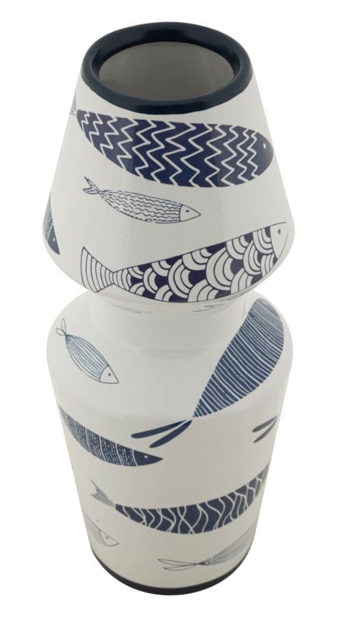 Mauro Ferretti VASE FISH DOUBLE CM Ø 14X34