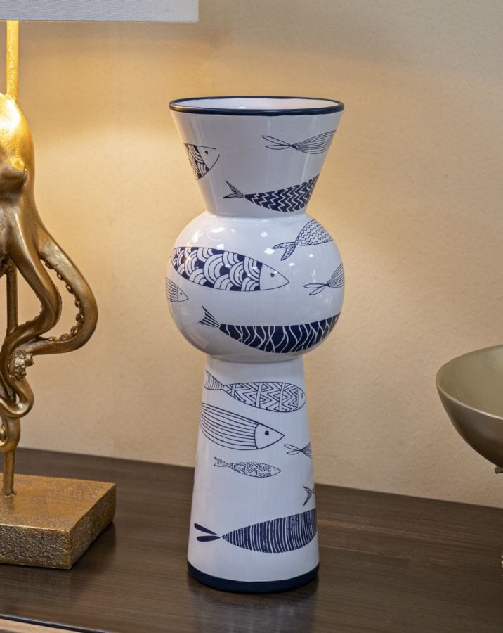 Mauro Ferretti VASE FISH TALL CM Ø 14X38,5