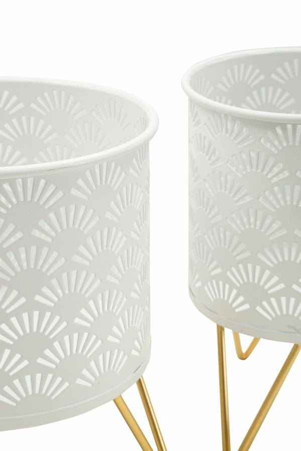 Mauro Ferretti VASE HOLDER CARLY SET 2 PCS CM Ø 16X20-13X20