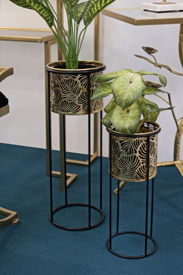 Mauro Ferretti VASE HOLDERFLAT COPPIA SET 2 PCS CM Ø 17X45-13,5X33