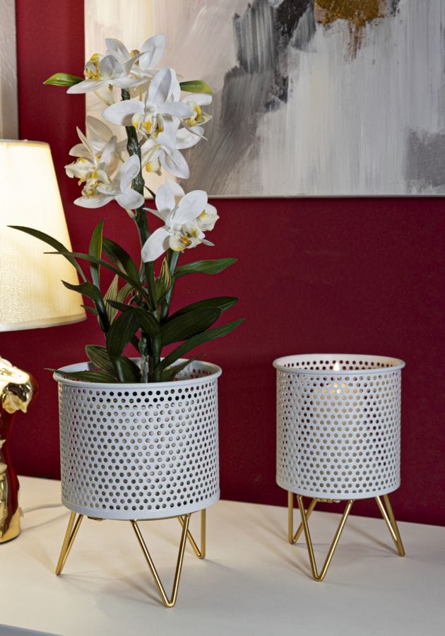 Mauro Ferretti VASE HOLDERGASPY SET 2 PCS CM Ø 16X20-13X20