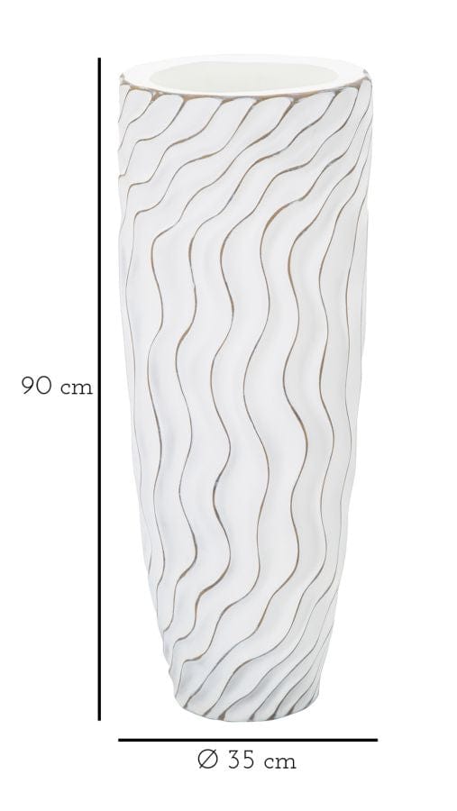 Mauro Ferretti VASE POLYRESIN CM Ø 35X90