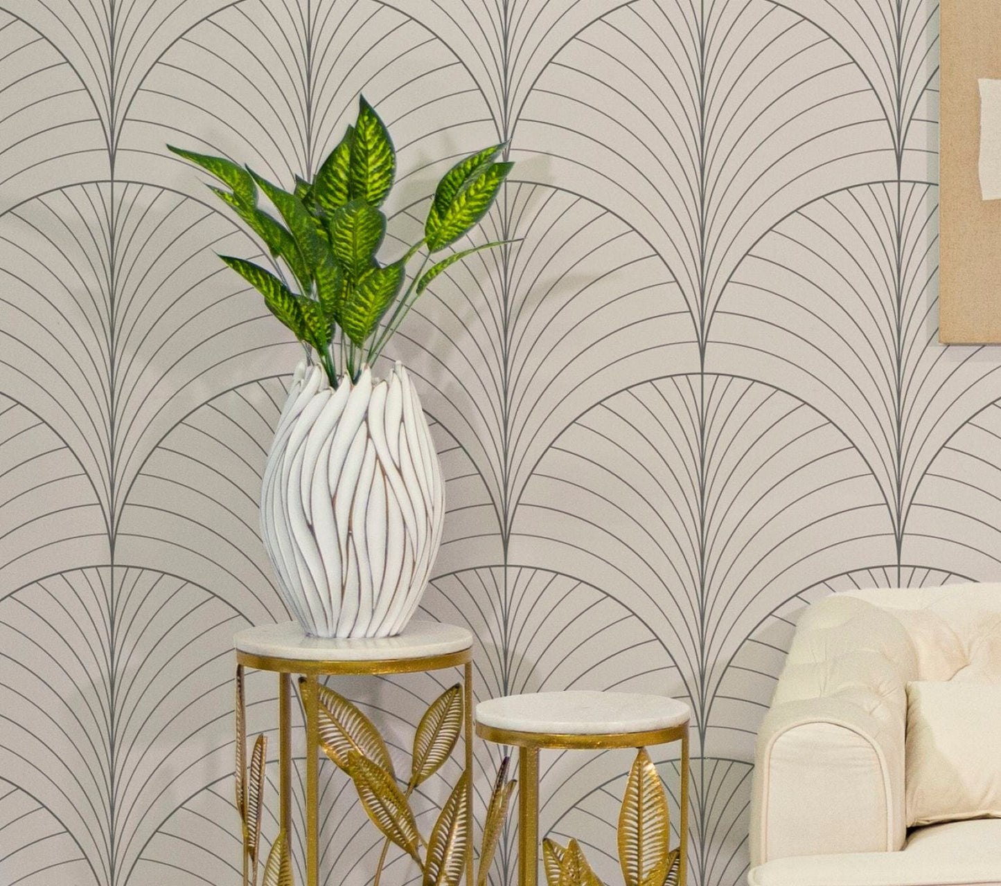 Mauro Ferretti VASE POLYRESIN HONDURAS CM Ø 27X41,5