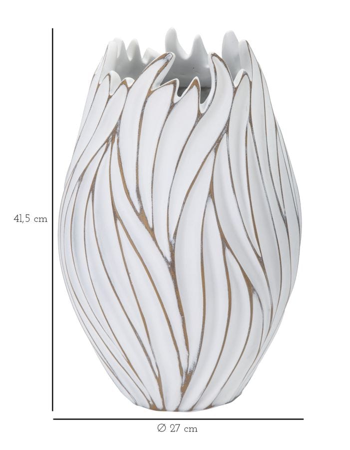 Mauro Ferretti VASE POLYRESIN HONDURAS CM Ø 27X41,5