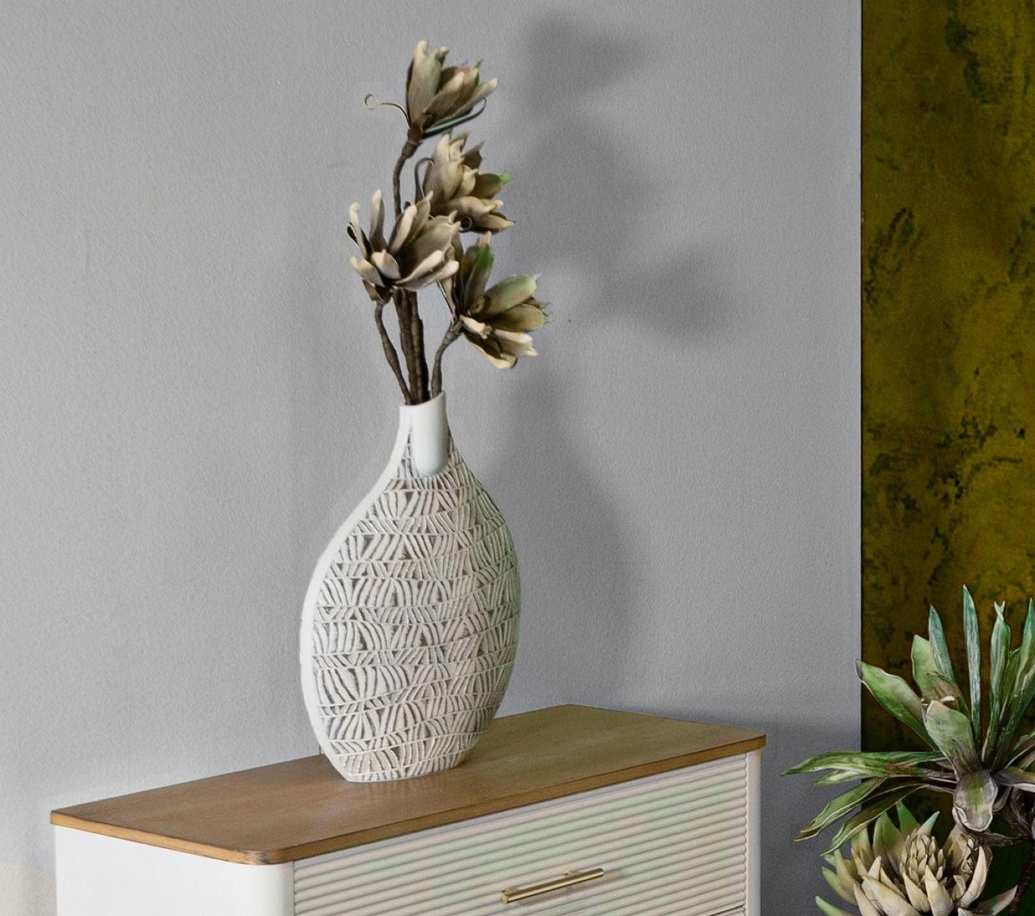 Mauro Ferretti VASE POLYRESIN NAIROBI CM 30,5X11,5X46,5