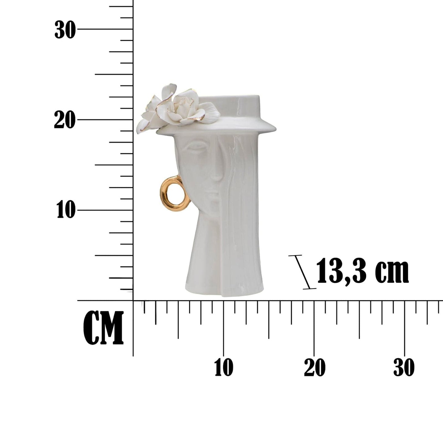 Mauro Ferretti VASE WOMAN ELEGANT CM 15X13,3X23,5