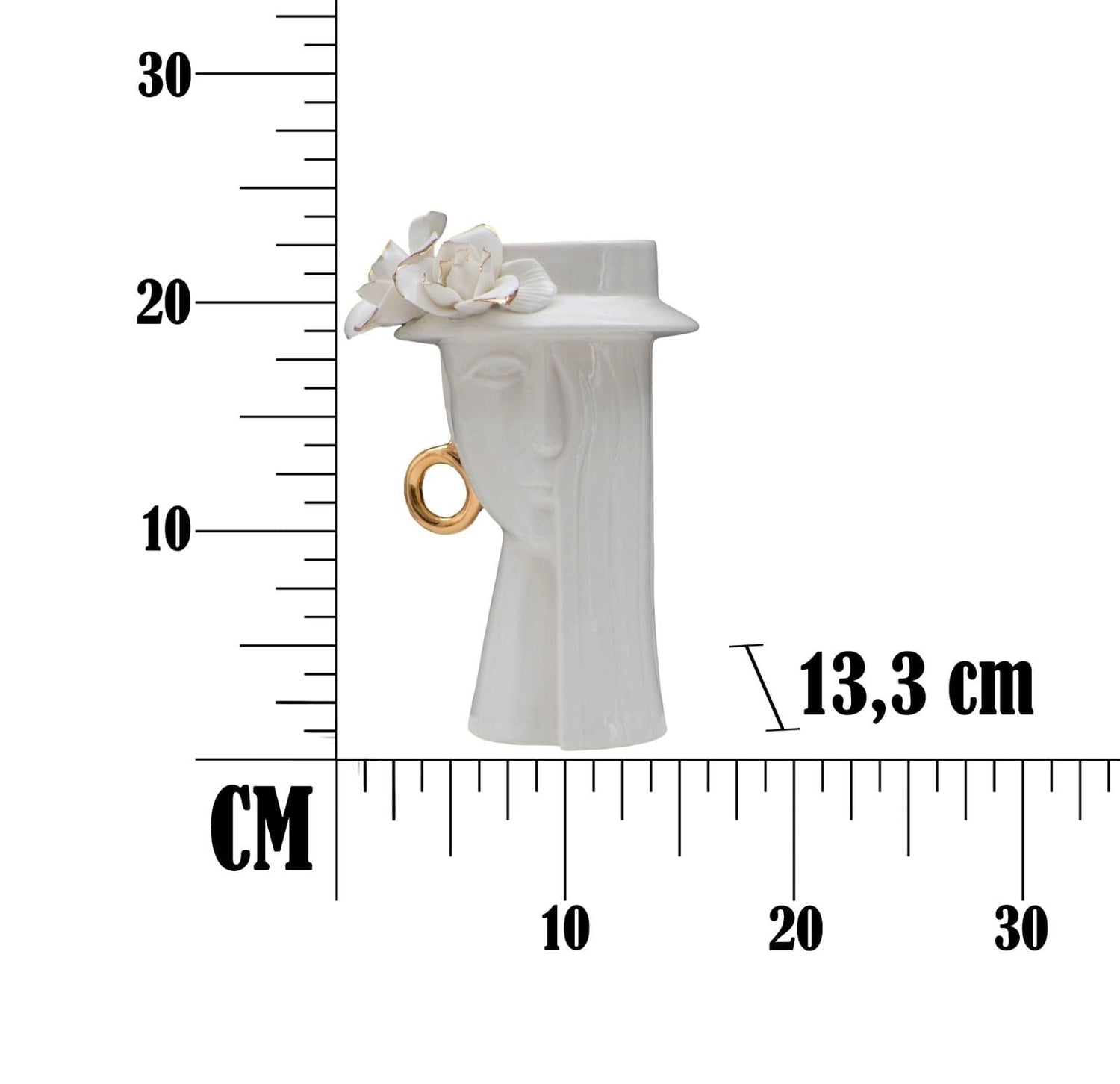 Mauro Ferretti VASE WOMAN ELEGANT CM 15X13,3X23,5