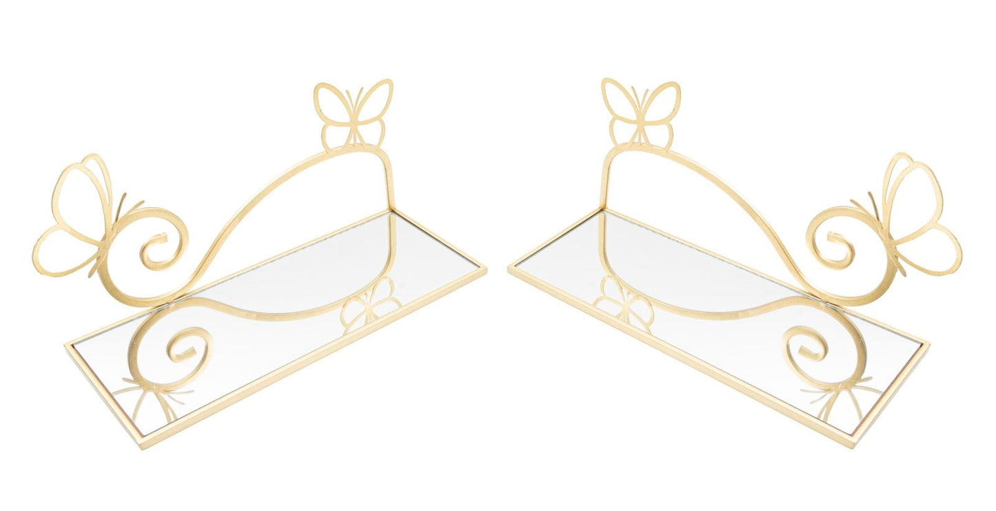 Mauro Ferretti WALL BED SIDE BUTTERFLY SET 2 PCS CM 41,5X18X21