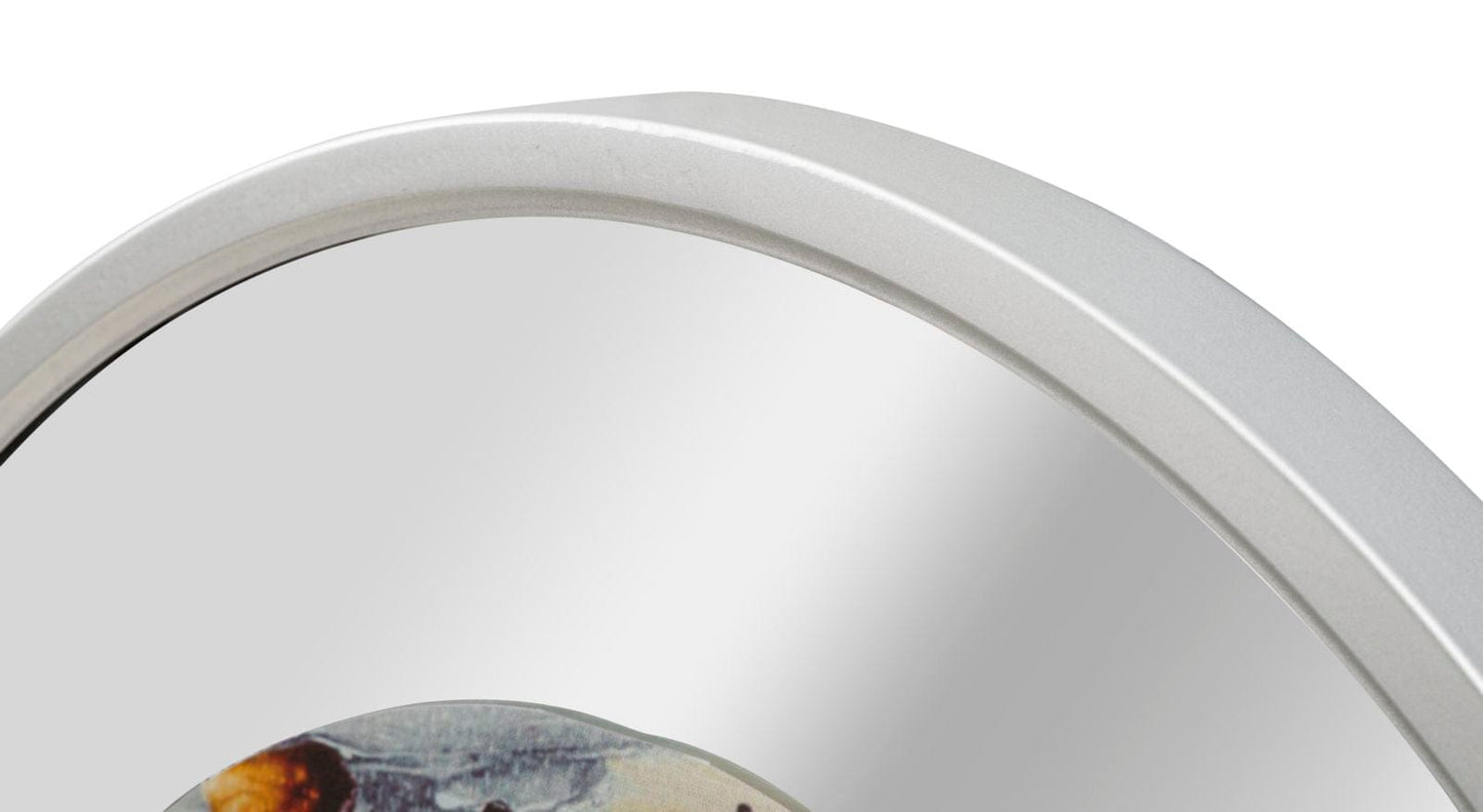 Mauro Ferretti WALL CLOCK MIRROR GREY CM Ø 60X5