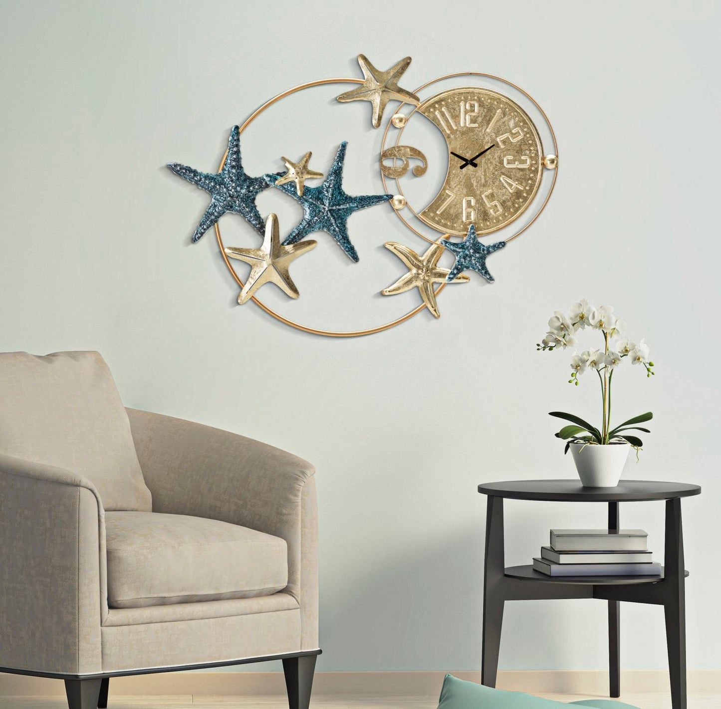 Mauro Ferretti WALL CLOCK SEA STAR CM 91,4X5,1X67,3