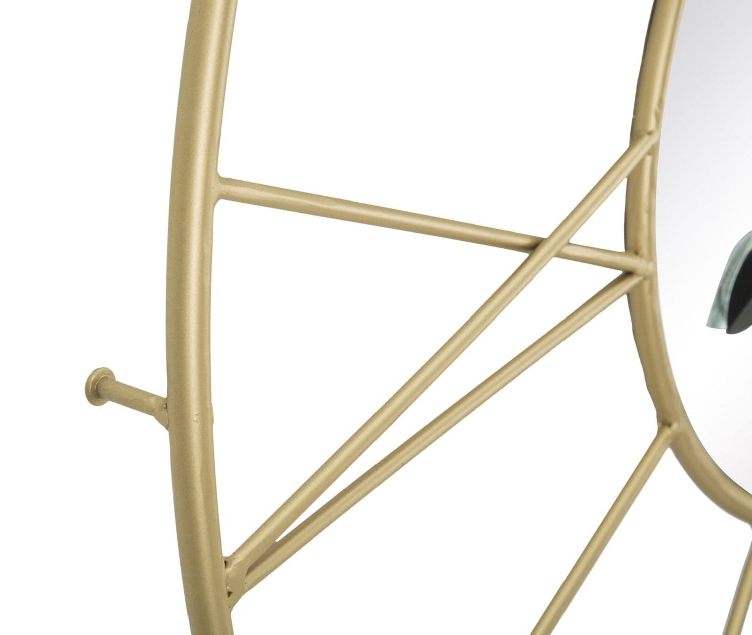 Mauro Ferretti WALL CLOCK WITH MIRROR GLAM STICK CM Ø 80X6