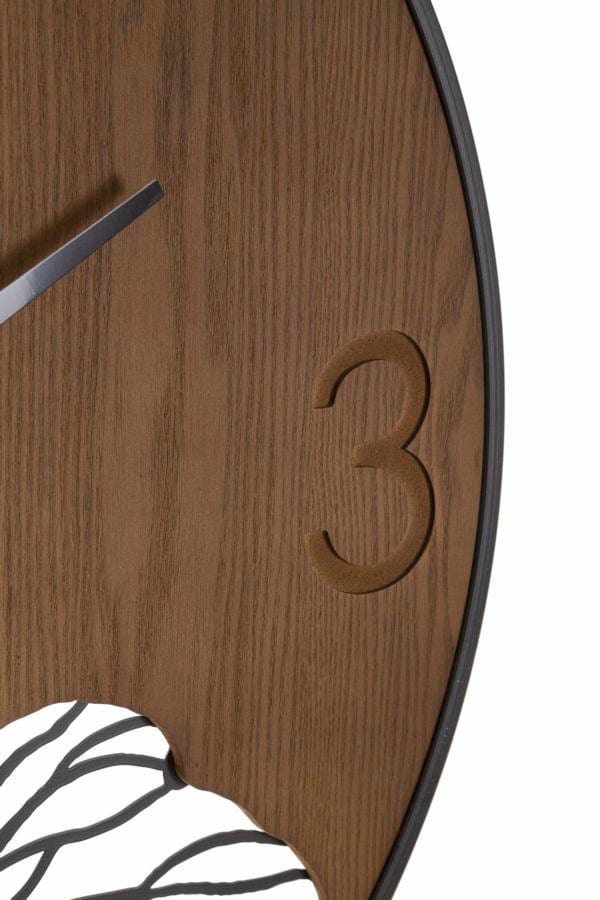 Mauro Ferretti WALL CLOCK WOOD/LEAF CM Ø 60X2