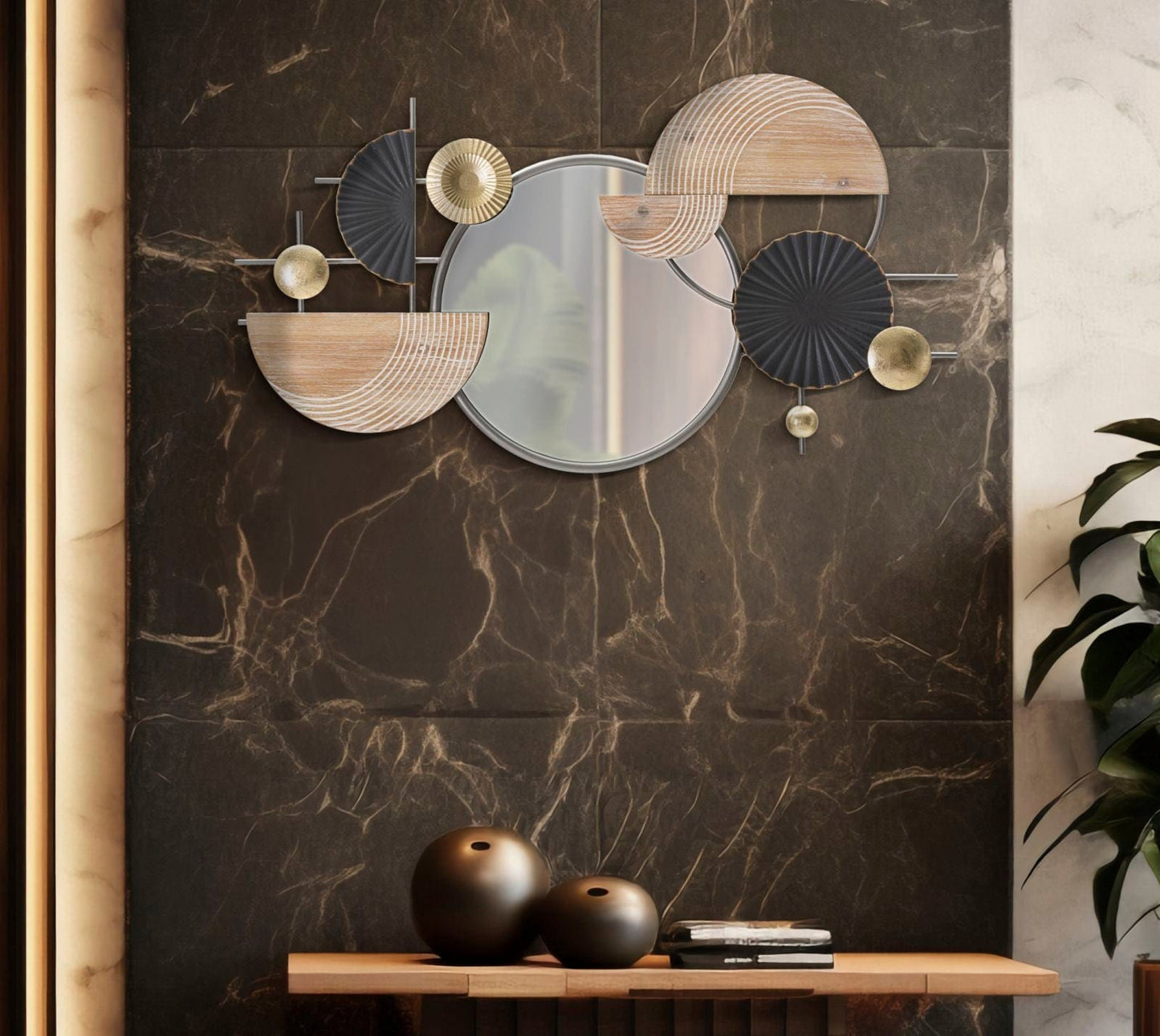 Mauro Ferretti WALL MIRROR ABSTRACT CM 90,2X5,1X50,2