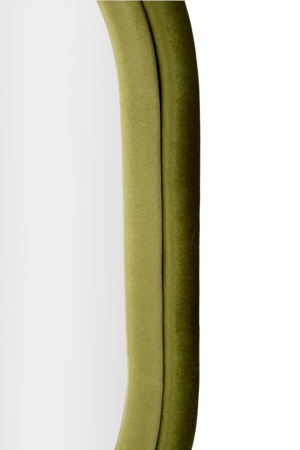 Mauro Ferretti WALL MIRROR ANTONY GREEN VELVET CM 60X4X90