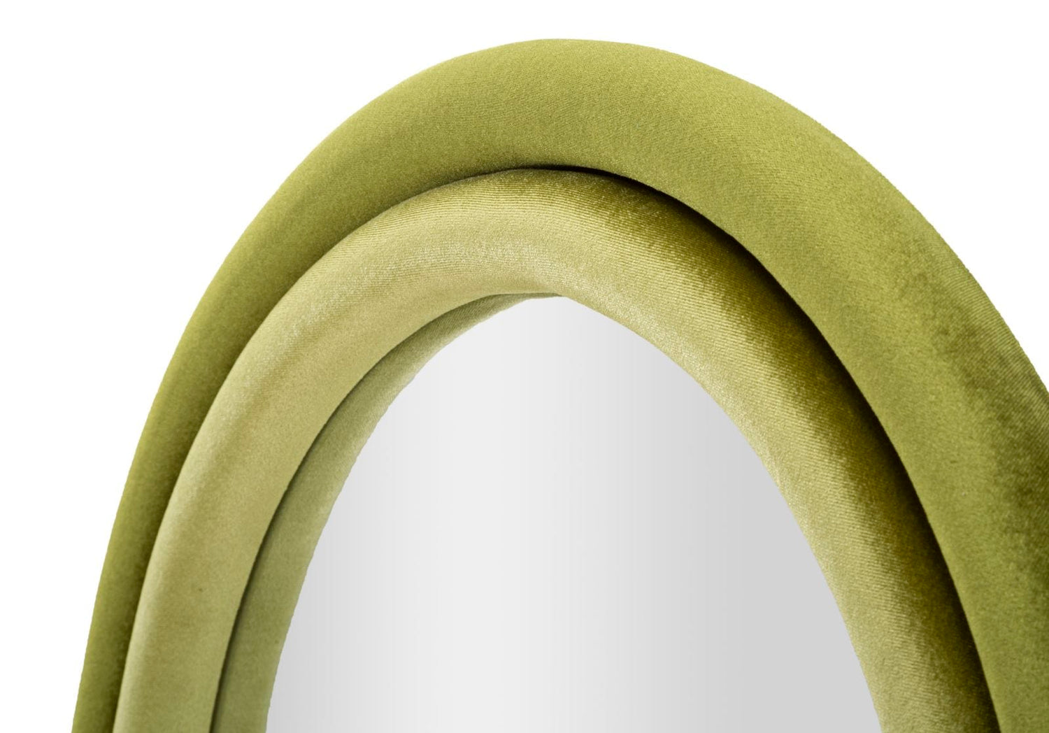 Mauro Ferretti WALL MIRROR ANTONY GREEN VELVET CM 60X4X90