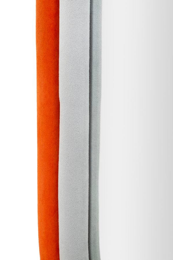 Mauro Ferretti WALL MIRROR ANTONY ORANGE/MIX VELVET CM 60X4X90