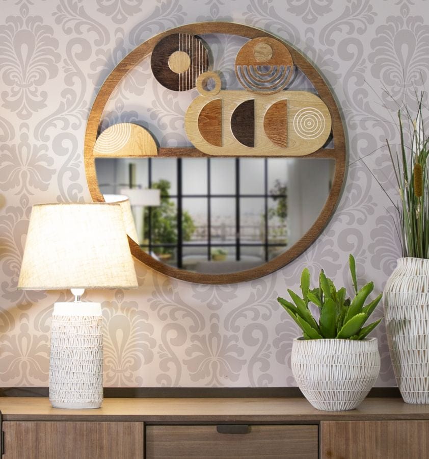 Mauro Ferretti WALL MIRROR BLOCK CM Ø 80X3