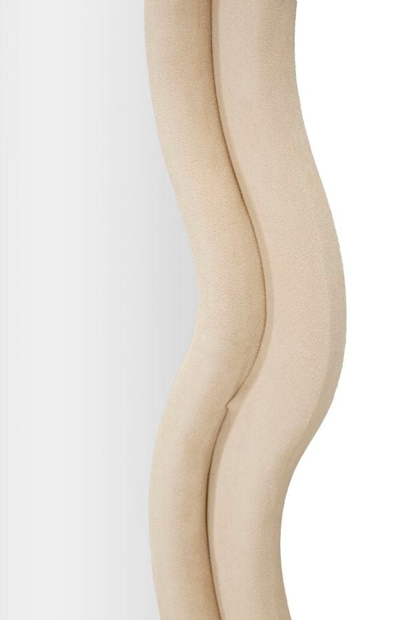 Mauro Ferretti WALL MIRROR EMILY CREAM VELVET CM 60X6X160